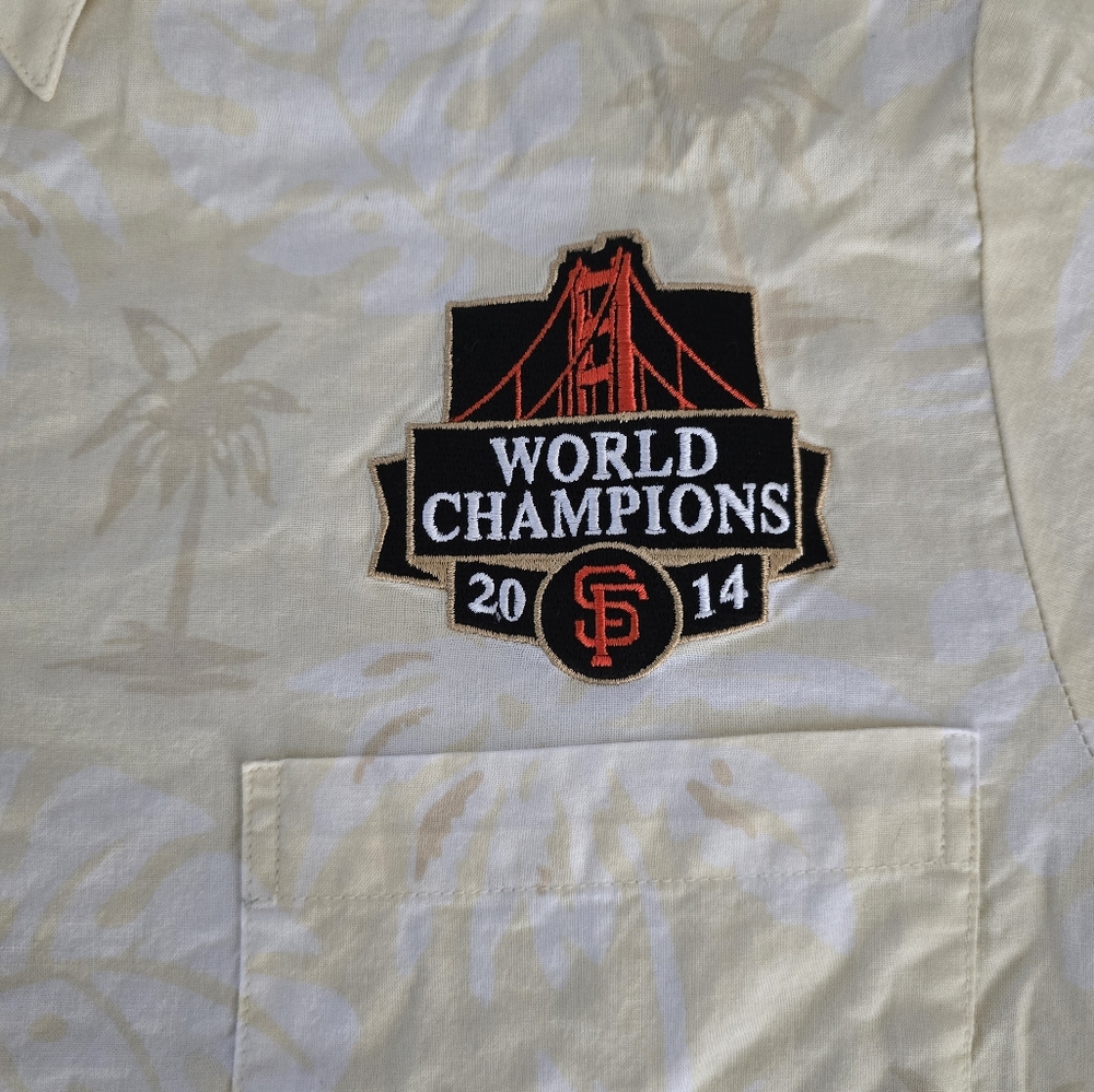 San Francisco Giants Shirt Mens L 2014 World Series Reyn Spooner Hawaiian Aloha